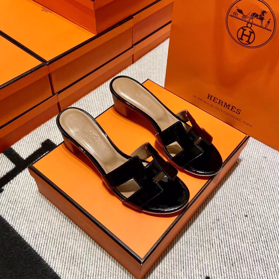 에르메스 올수공 오아시스 슬리퍼 샌들 페이던트 25